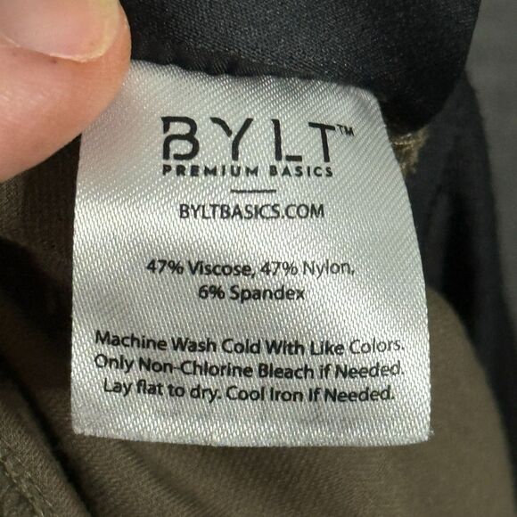 BYLT Pants Mens 32x28 Brown Everyday Jogger Skinny Fit Stretch Travel - Picture 6 of 15